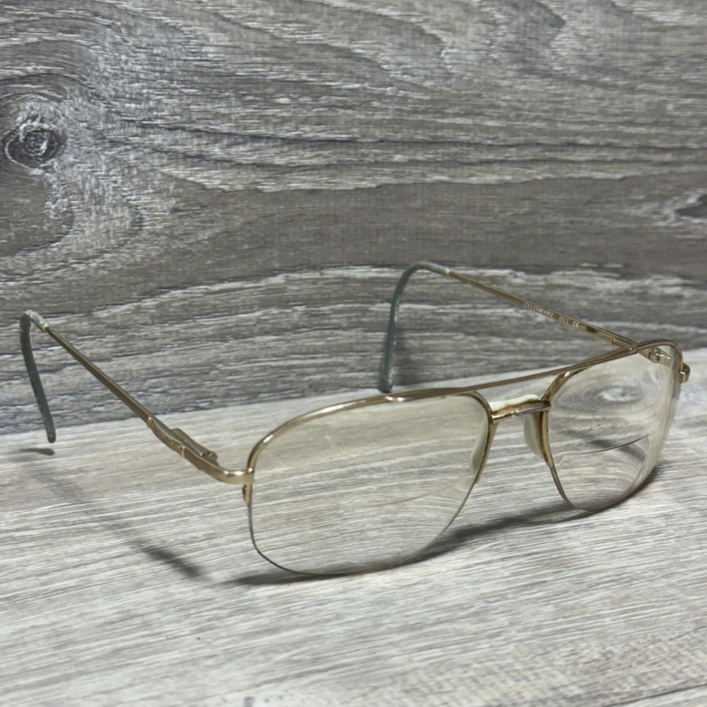 Stetson Zyloware XL‎ 5 Gold Metal Aviator Eyeglass Frames 53mm Men Glasses